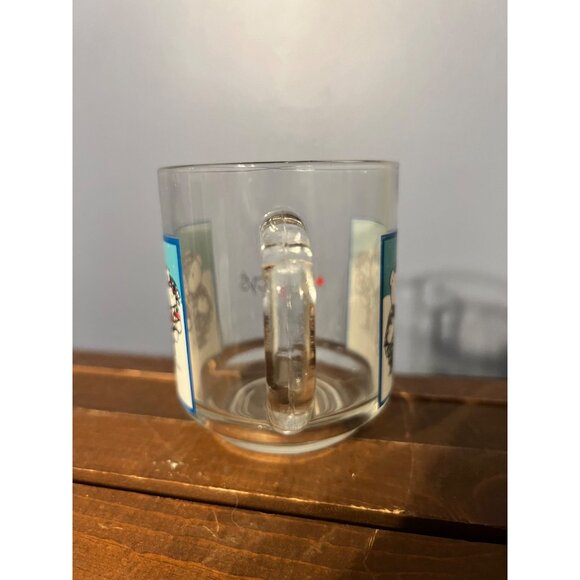 Macy's 2007 Santa Bear Family Glass‎ Mug Christmas Drinkware Dept Store Y2K - Picture 4 of 6